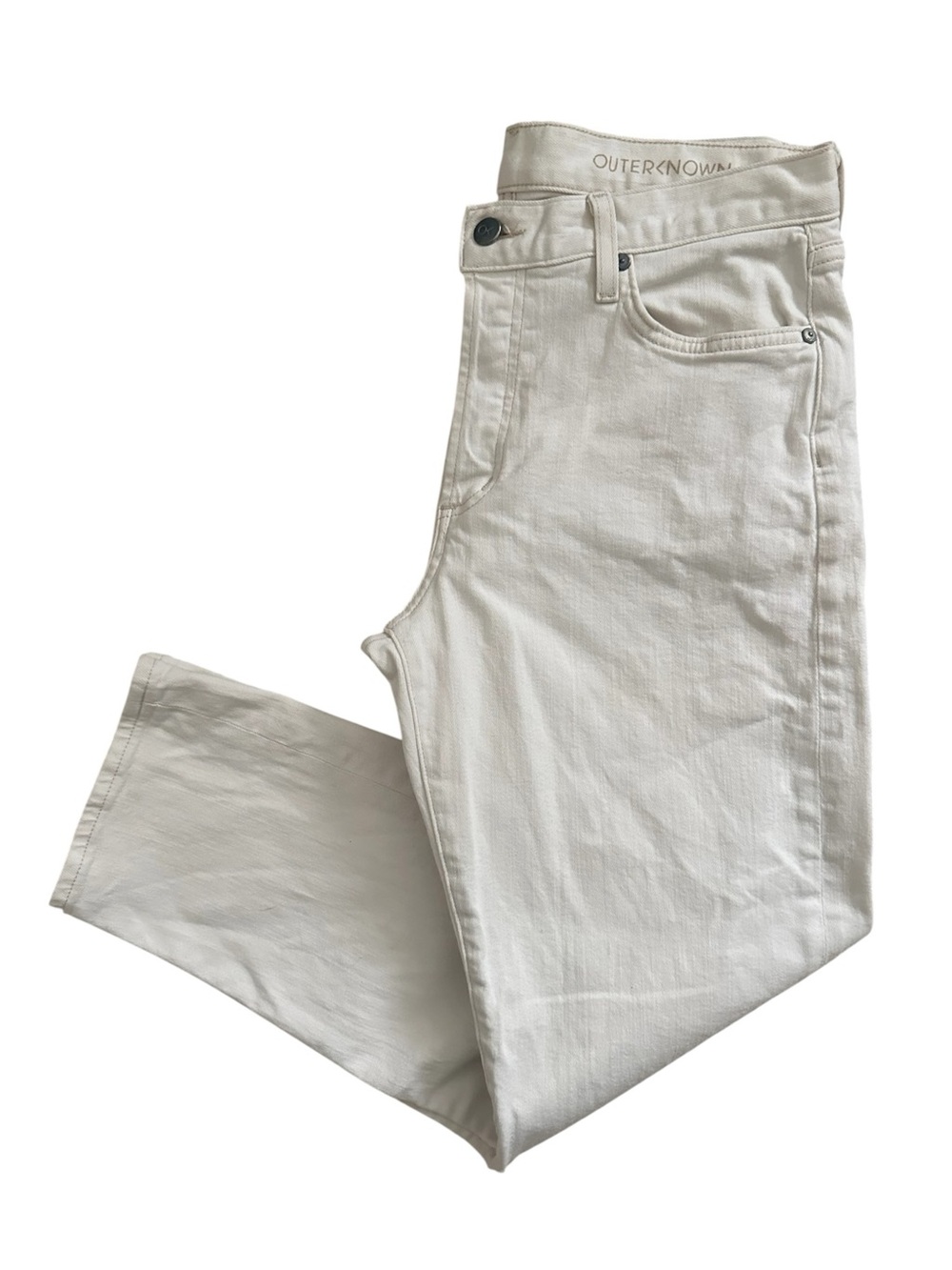 Outerknown S.E.A Jeans 27 Organic Cotton Off-White Fillmore Boyfriend Jeans